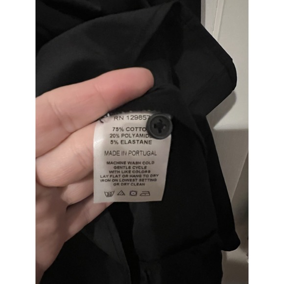 The Shirt Dress By Rochelle Behrens Button Up Long Sleeve Black Size XL Womens - Picture 4 of 5